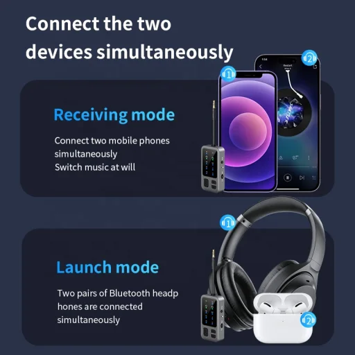 M3 Bluetooth AUX transmiter do lietadla, auta a pre bezdrôtové slúchadlá - 3