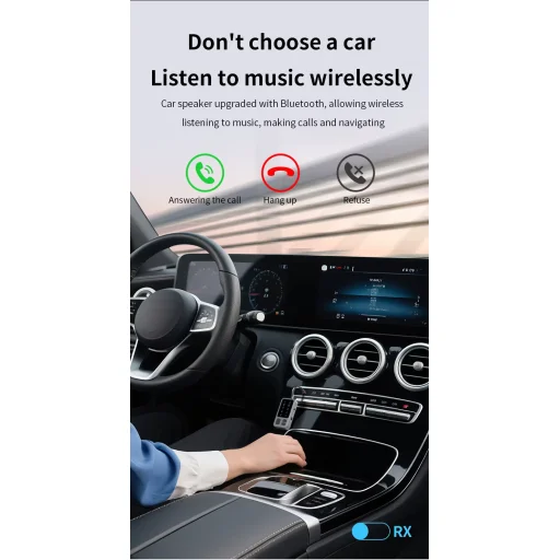 M3 Bluetooth AUX transmiter do lietadla, auta a pre bezdrôtové slúchadlá - 9