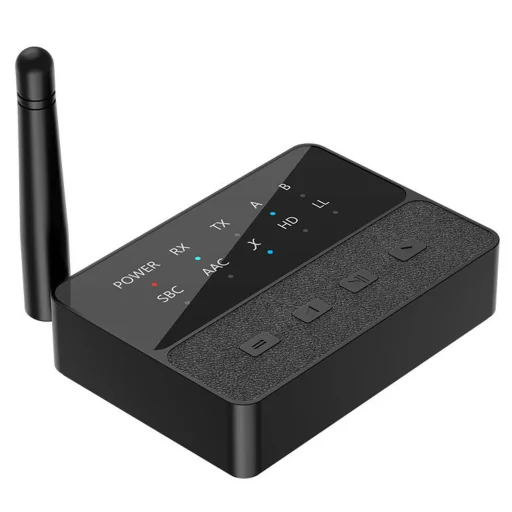 D600 Bluetooth AUX adaptér 2 v 1 s nízkou latenciou, prijímač a vysielač s párovaním - 1