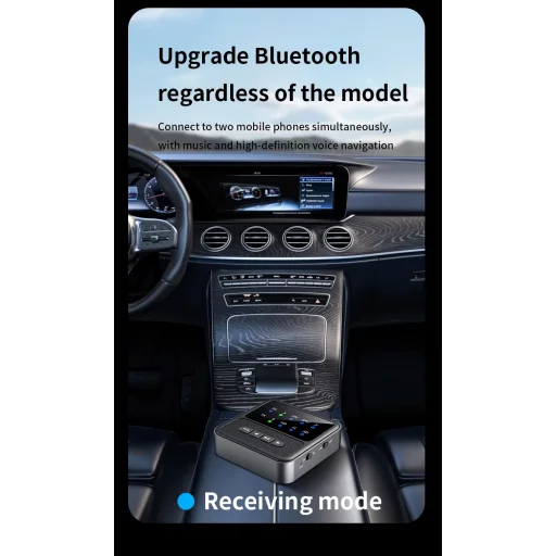 BT200 Bluetooth 5.4 audio adaptér pre 2 slúchadlá – 2 v 1 vysielač a prijímač - 16