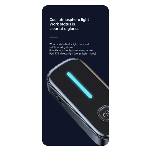 C89 pripínací Bluetooth audio adaptér, prijímač a vysielač pre TV, do auta a na cestovanie - 10