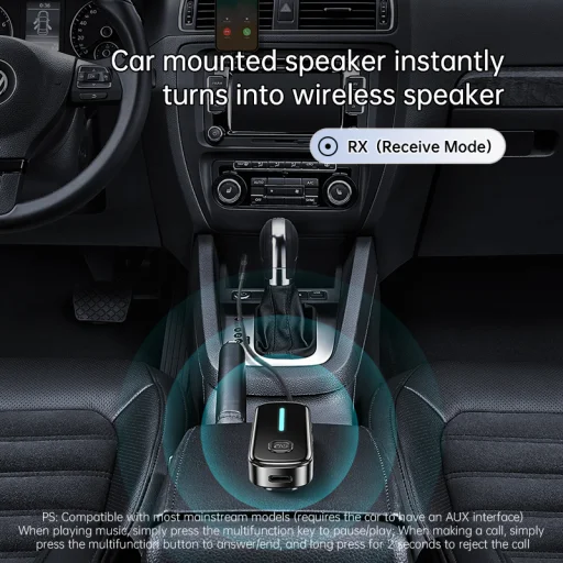 C89 pripínací Bluetooth audio adaptér, prijímač a vysielač pre TV, do auta a na cestovanie - 6