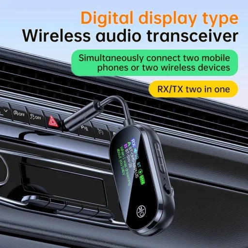C83Plus prenosný 2 v 1 Bluetooth prijímač a vysielač adaptér s podporou 2 zariadení - 7