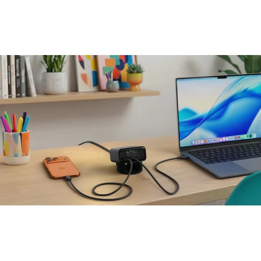 Satechi ChargeView 140W stolná nabíjačka (4xUSB-C) – vesmírna čierna - 4