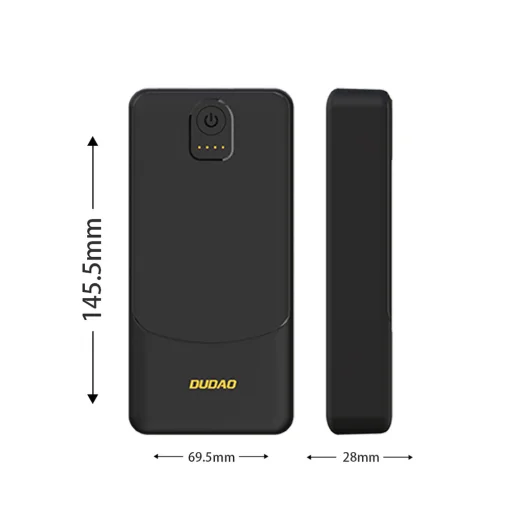 Dudao K10Pro power banka 2,4 A 20000 mAh 2 x USB-A - čierna - 4