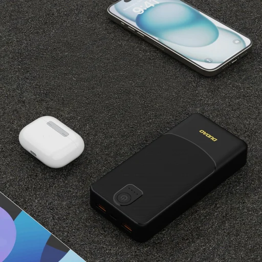 Dudao K10Pro power banka 2,4 A 20000 mAh 2 x USB-A - čierna - 6