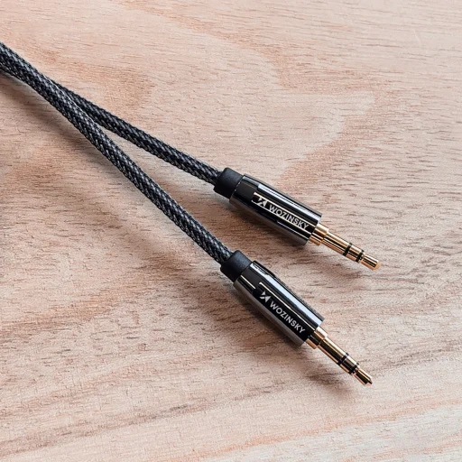 Wozinsky univerzálny mini jack kábel 2x AUX kábel 2 m čierny - 14