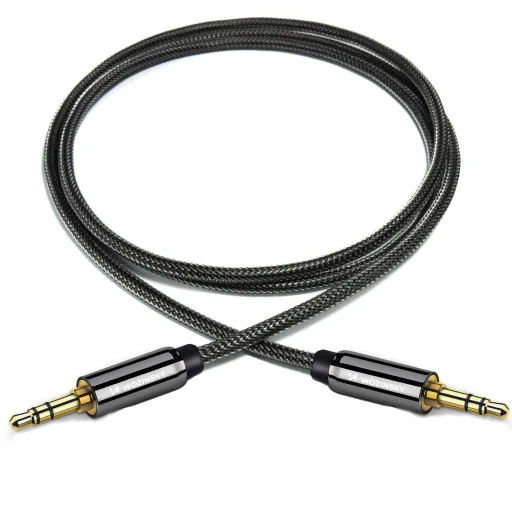 Wozinsky univerzálny mini jack kábel 2x AUX kábel 2 m čierny - 15