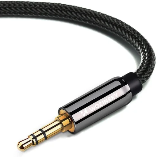Wozinsky univerzálny mini jack kábel 2x AUX kábel 2 m čierny - 18