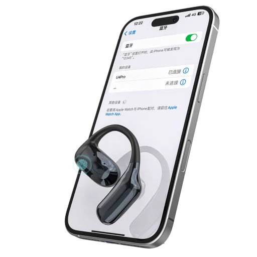 Dudao U4Pro Univerzálne Bluetooth slúchadlo (Univerzálny tvar pre obe uši) Čierne - 4