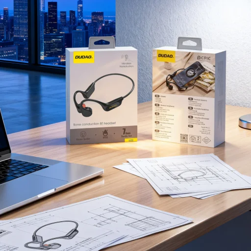 Dudao U22 bluetooth 5.2 headset s kostným vedením čierny - 7