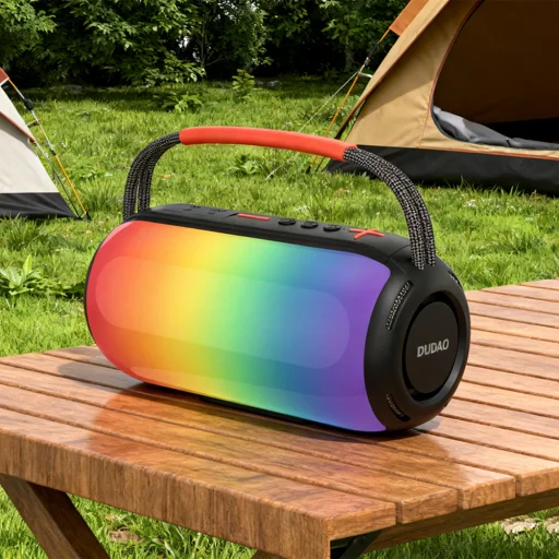 Dudao Y21 Bezdrôtový reproduktor s RGB podsvietením Bluetooth 5.3 - čierny - 9