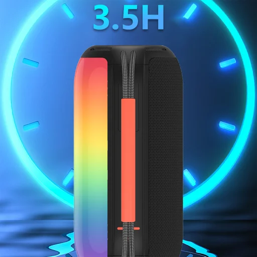 Dudao Y21 Bezdrôtový reproduktor s RGB podsvietením Bluetooth 5.3 - čierny - 13
