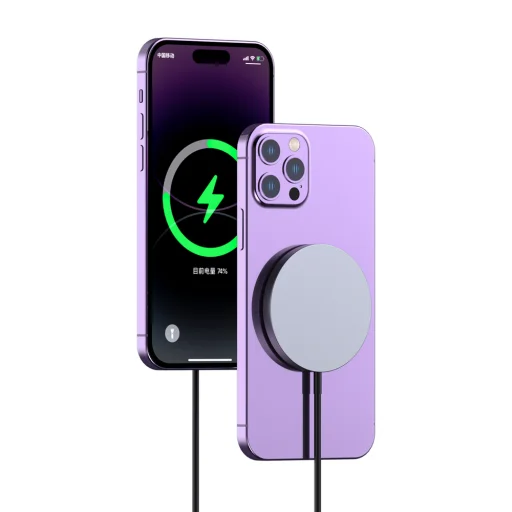 Dudao A12XS 15W MagSafe kompatibilná bezdrôtová nabíjačka - čierna - 3