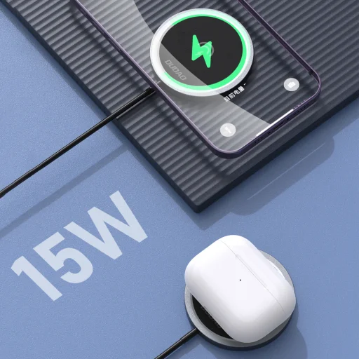 Dudao A12XS 15W MagSafe kompatibilná bezdrôtová nabíjačka - čierna - 4