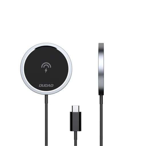 Dudao A12XS 15W MagSafe kompatibilná bezdrôtová nabíjačka - čierna - 9
