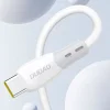 Dudao L25SC 60W USB-C - USB-C kábel s mäkkým silikónovým povrchom 1m - biely thumbnail