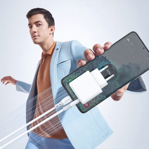 Dudao L25SC 60W USB-C - USB-C kábel s mäkkým silikónovým povrchom 1m - biely - 6
