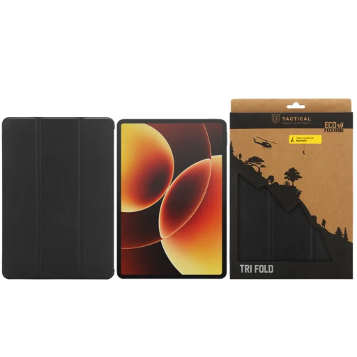Tactical Book Tri Fold Case for Xiaomi Pad 8 Black - 4