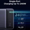 UGREEN Nexode X759 (55550B) stolná nabíjačka, 500W, 5A, 1 x USB-A - 5 x USB-C, Sivá thumbnail