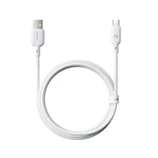 USB-A - USB-C kábel Baseus Silky, 100W, 5A, 1m, biely P10377703213-00