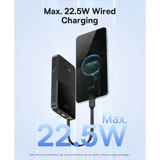 Powerbanka Baseus EnerFill Bipow2 Pro, 10000mAh, 22.5W, QC + PD, čierna E0027600 - 4