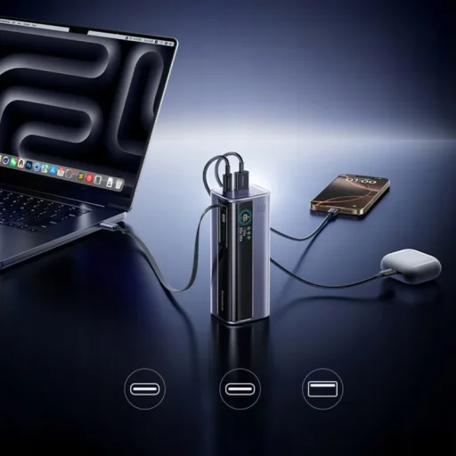 Baseus EnerGeek GR11 powerbanka, 10000mAh, 100W, QC + PD, sivá E0027A01 - 4
