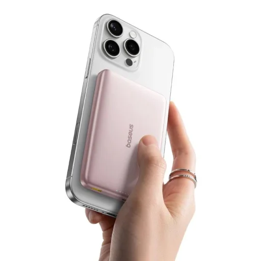Powerbank Baseus PicoGo AM41, 10000mAh, 27W, PD + FQI, ružová E0027202 Magsafe - 2