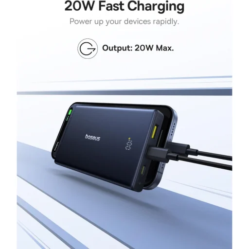 Powerbanka Baseus PicoGo, 10000mAh, 20W, QC + PD, biela P10076801213-00 - 3