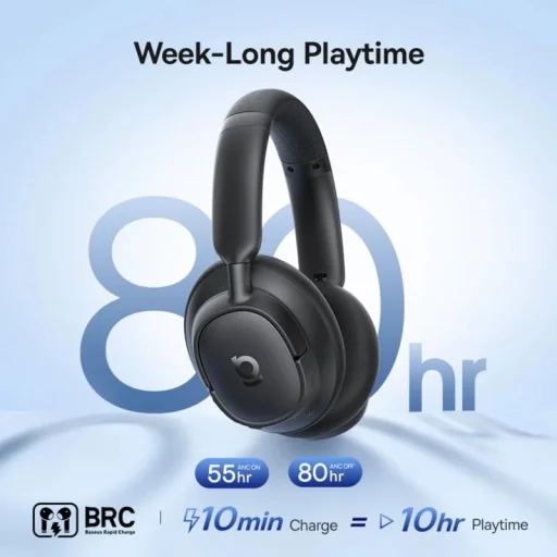 Handsfree Bluetooth MultiPoint Baseus Bass BH1 NC, čierne A0203703 - 5