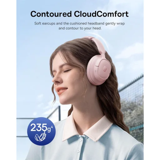 Handsfree Bluetooth MultiPoint Baseus Bass BH1 NC, ružová A0203704 - 6