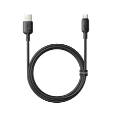 USB-A - USB-C kábel Baseus Silky, 100W, 5A, 1m, čierny