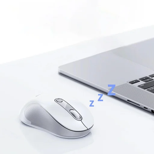 Baseus F02 Vezeték nélküli Egér, 1600DPI, BT / Wi-Fi, Fehér B0203302 - 5