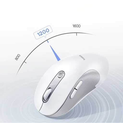 Vezeték nélküli egér Baseus F02, 4000DPI, BT / Wi-Fi, Fehér B0203202 - 2
