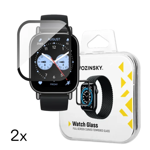 Szkło hartowane Wozinsky Full Glue do Xiaomi Redmi Watch 5 Lite (2 szt.) - 1