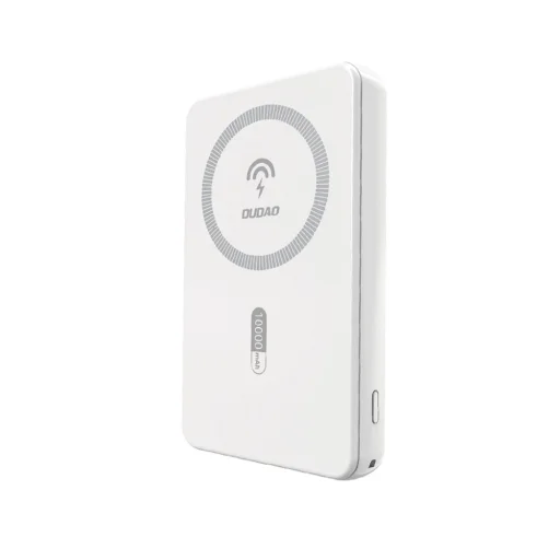 Dudao K14S Magnetická powerbanka 20W 5000mAh 1x USB-A 1x USB-C - Biela - 1