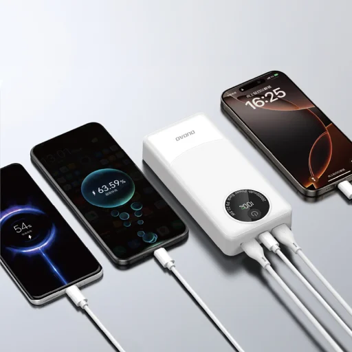 Dudao K12Pro Power Bank 22.5W PD 20000mAh USB-A, USB-C - biela - 4