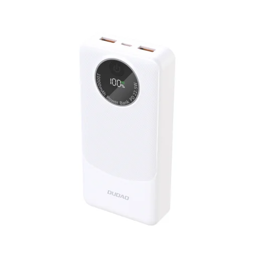 Dudao K12Pro Power Bank 22.5W PD 20000mAh USB-A, USB-C - biela - 1