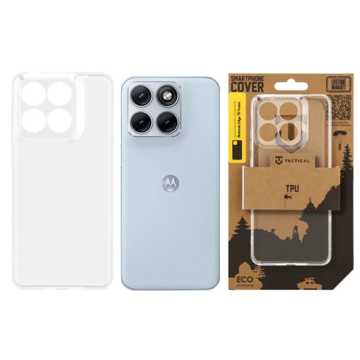 Tactical TPU priehľadný kryt pre Motorola Edge 70 Fusion - 3