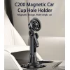 Magnetický držiak do auta do držiaka na nápoje Yesido C200 (MagSafe) čierny thumbnail