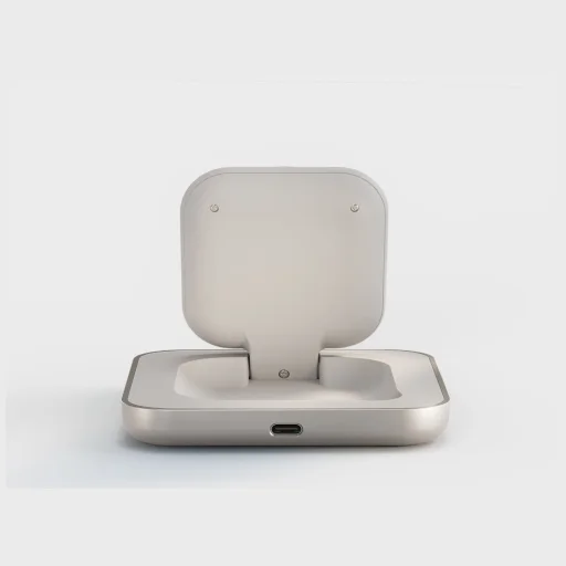 Zens magnetická indukčná nočná nabíjacia stanica Qi2 15W USB-C biela - 2