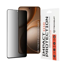 Oppo Find X9 Ultra Čierne Techsuit 111D Privacy Full Glue tvrdené sklo