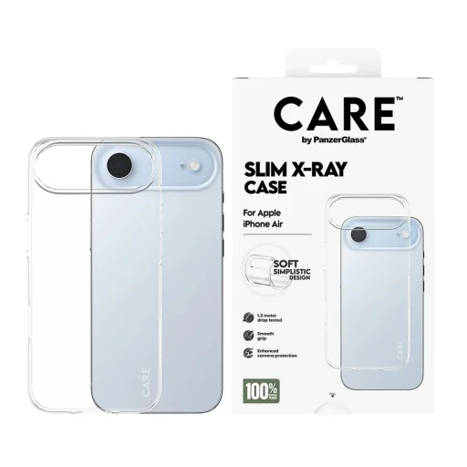 PanzerGlass® - CARE Štýlový kryt X-Ray Soft Basic - iPhone 17 Air - Priehľadný kryt - 3