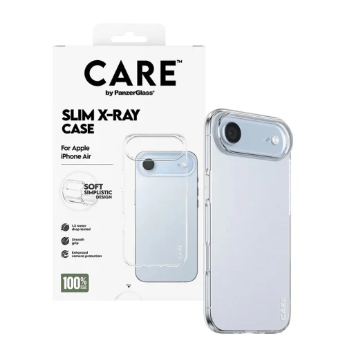 PanzerGlass® - CARE Štýlový kryt X-Ray Soft Basic - iPhone 17 Air - Priehľadný kryt - 4