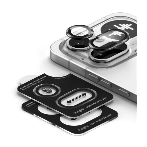 Nothing Phone 4a Pro Ringke Camera Frame Protector ochranné sklo na kameru 2 ks čierne - 4