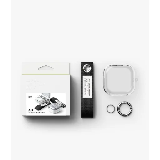 Samsung Galaxy Buds 4 / 4 Pro Ringke Air priehľadné/čierne puzdro - 7