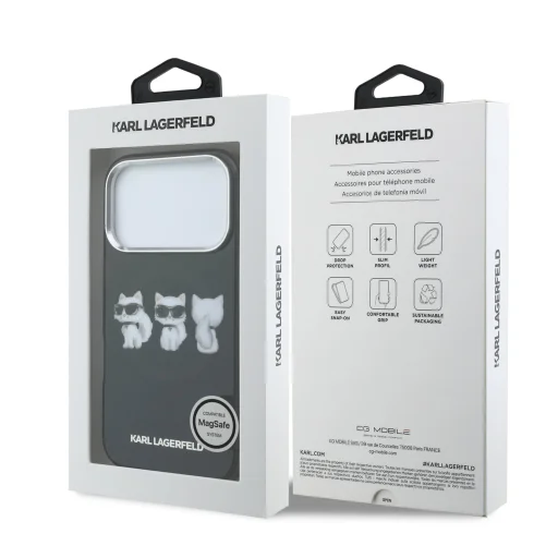 Karl Lagerfeld IML Choupette Trio Watercolor MagSafe kryt na iPhone 17 Pro Max - 7