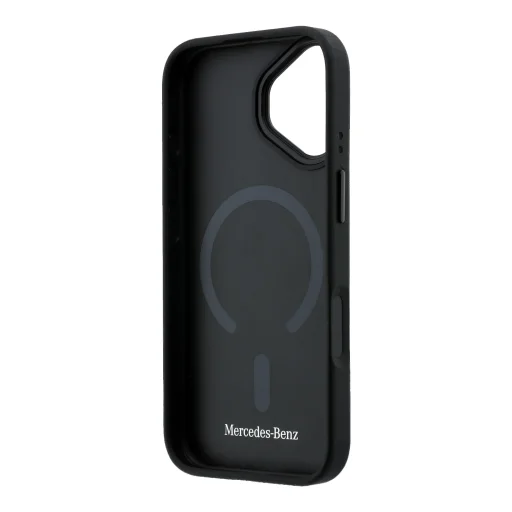 Mercedes PU kožené 3D MagSafe puzdro na iPhone 17 čierne - 6