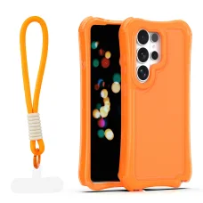 Samsung Galaxy S26 Ultra oranžové puzdro s pútkom Safepop