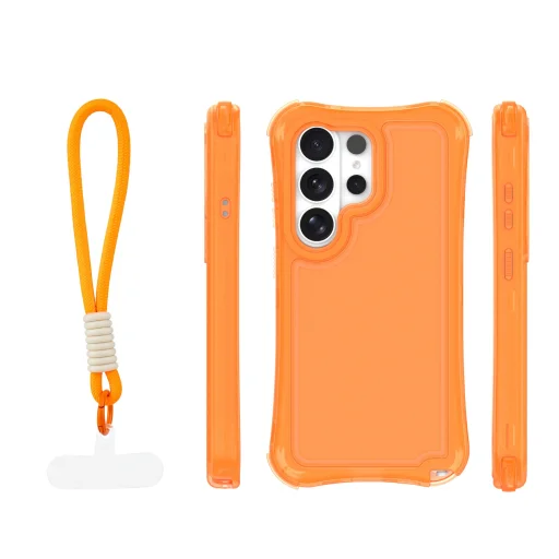 Samsung Galaxy S26 Ultra oranžové puzdro s pútkom Safepop - 2